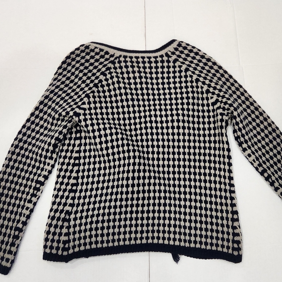Gerard Darel Navy and White Patterned Cardigan Size 1 - Picture 2 of 15